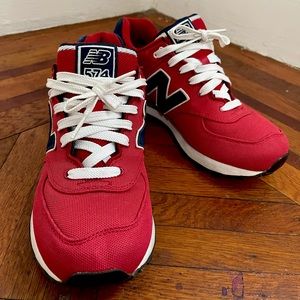 Red & Blue New Balance Sneakers